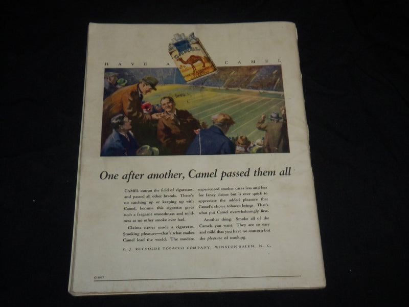 1927 OCTOBER 29 NAVY VS. PENNSYLVANIA COLLEGE FOOTBALL PROGRAM - PHOTOS - J 5760