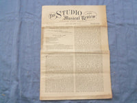 1881 THE STUDIO AND MUSICAL REVIEW NEWSPAPER - LOT OF 4 - NP 8416