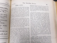1920 SATURDAY REVIEW 2 BOUND VOLUMES - COMPLETE YR- PUBLISHED IN LONDON - R 1129