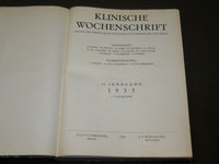 1927-1935 KLINISCHE WOCHENSCHRIFT GERMAN VOLUME LOT OF 5 - R 7