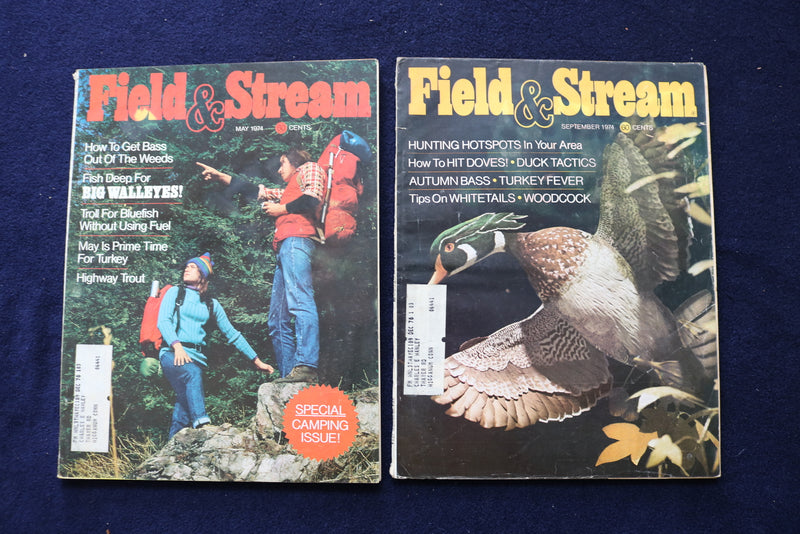 1959-1975 FIELD & STREAM MAGAZINE - LOT OF 13 - O 3588