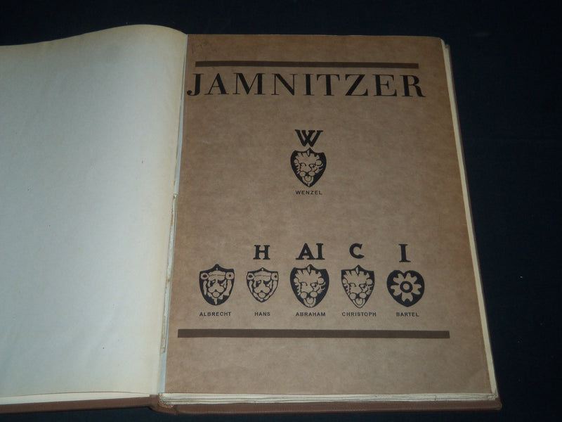 1920 JAMNITZER ALL PRESERVED GOLWORK VOLUME BY MARK ROSENBERG - GERMAN - Z 18