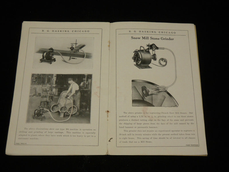 1920'S R. G. HASKINS STRAND FLEXIBLE SHAFT & MACHINERY CATALOGUE NO. 10 - J 6553