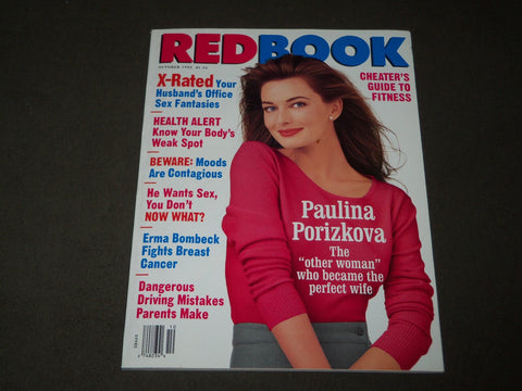 1992 OCTOBER REDBOOK MAGAZINE - PAULINA PORIZKOVA COVER - B 3092