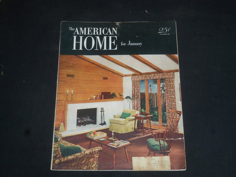 1951 JANUARY THE AMERICAN HOME MAGAZINE - NICE COVER, STORIES & PHOTOS - SP 7129