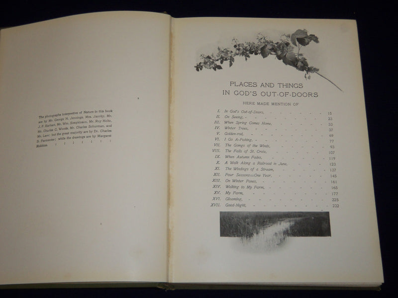 1902 IN GOD'S OUT OF DOORS BY WILLIAM A. QUAYLE BOOK - NICE PHOTOS - KD 3539