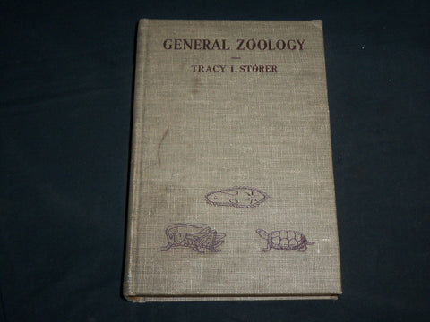 1943 GENERAL ZOOLOGY HARDCOVER BOOK BY TRACY I. STORER - KD 6989