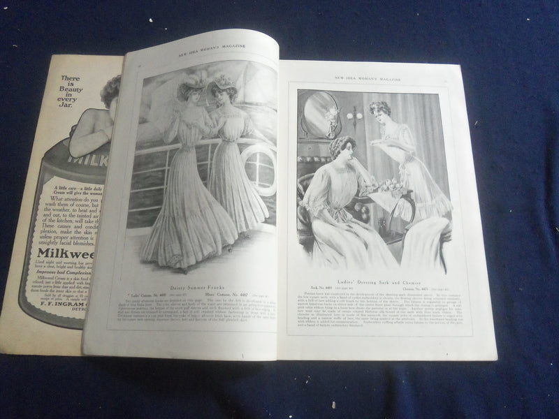 1907 JUNE NEW IDEA MAGAZINE - WOMAN'S MAGAZINE - VOL. XV, NO. 6 - SP 6749L