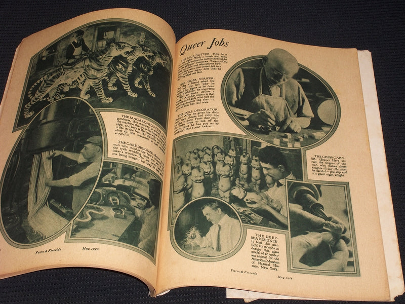 1928 MAY FARM & FIRESIDE MAGAZINE NICE ILLUSTRATED COVER - E 3764