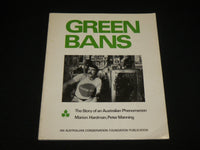 1970'S GREEN BANS - AUSTRALIAN PHENOMENON SOFTCOVER BOOK BY HARDMAN - R 727G