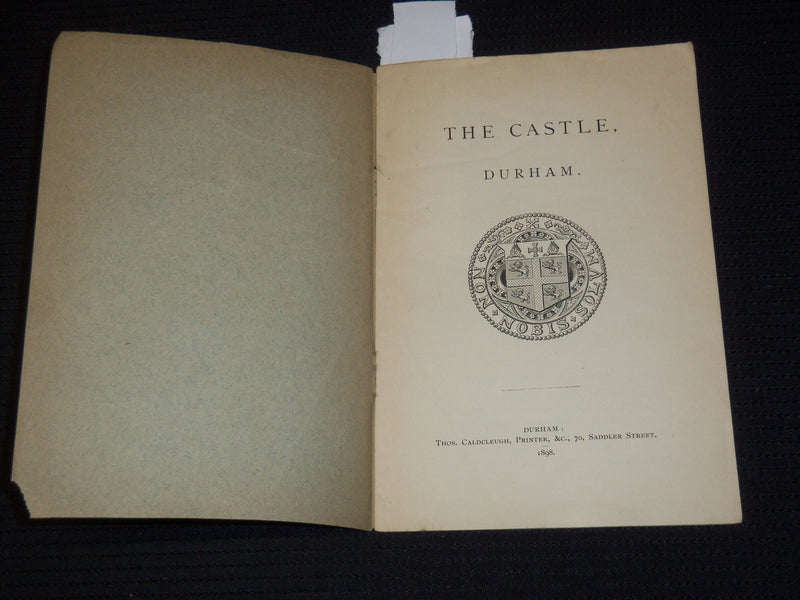1898 THE CASTLE DURHAM BOOK - SOFTCOVER - J 9526