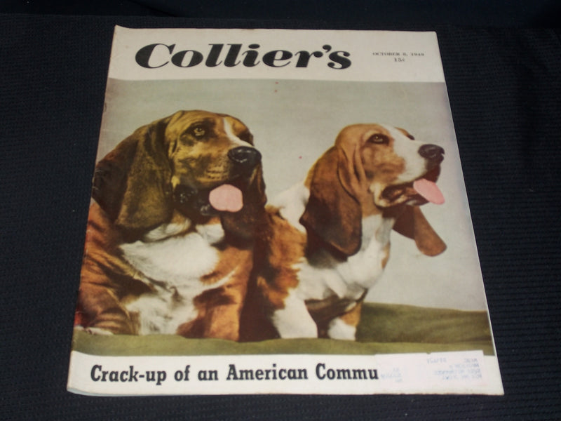 1949 OCTOBER 8 COLLIER'S MAGAZINE NICE FRONT COVER & ADS - E 4330