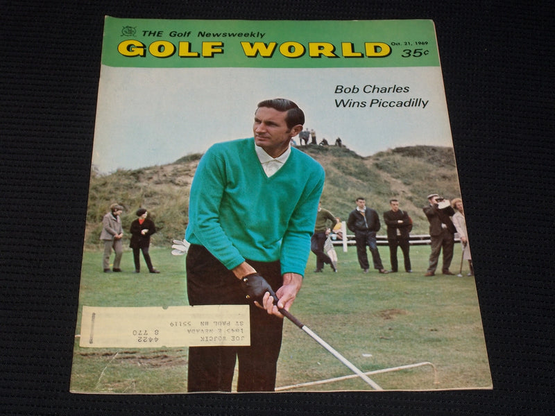 1969 OCTOBER 21 GOLF WORLD MAGAZINE - BOB CHARLES FRONT COVER - E 6529