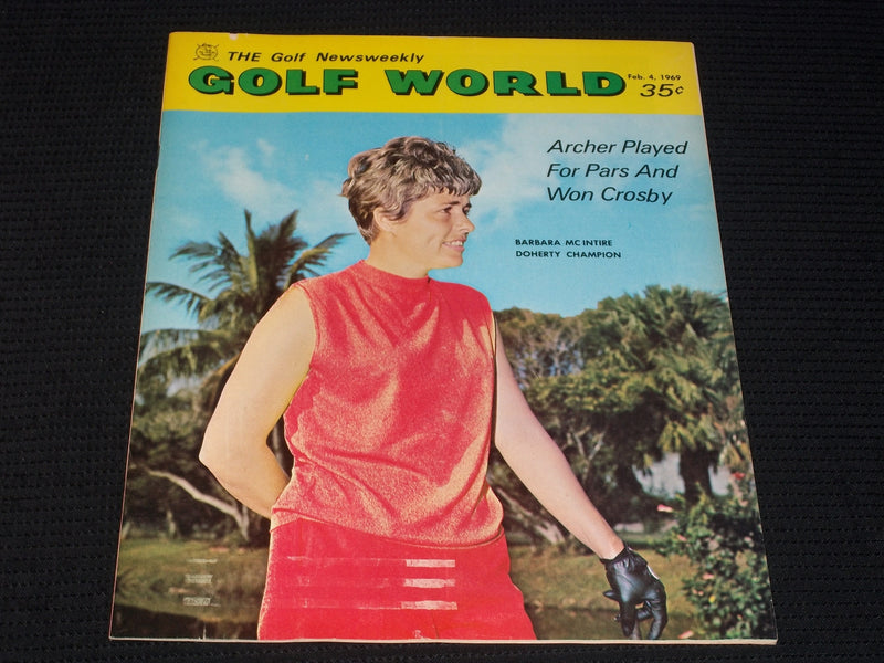 1969 FEBRUARY 4 GOLF WORLD MAGAZINE - BARBARA MC INTIRE DOHERTY COVER - E 6493