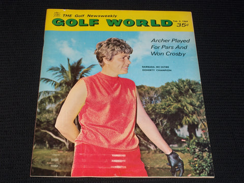 1969 FEBRUARY 4 GOLF WORLD MAGAZINE - BARBARA MC INTIRE DOHERTY COVER - E 6493
