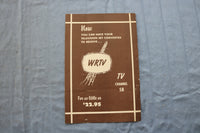 1950'S WRTV CHANNEL 58 BROCHURE - EATONTOWN, NEW JERSEY - K 707