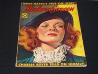 1938 JANUARY MODERN SCREEN MAGAZINE - KATHERINE HEPBURN FRONT COVER - E 15663