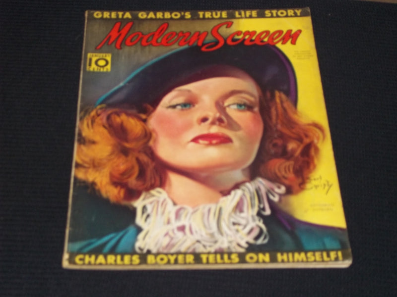 1938 JANUARY MODERN SCREEN MAGAZINE - KATHERINE HEPBURN FRONT COVER - E 15663