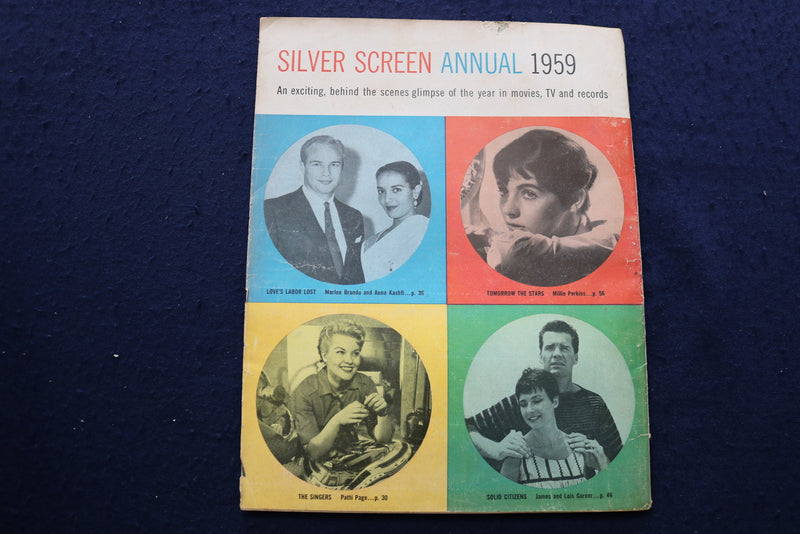 1959 SILVER SCREEN ANNUAL MAGAZINE - DORIS DAY-RICKY NELSON COVER - E 9158