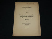 1906 THE HABITS ANATOMY EMBRYOLOGY OF THE GIANT SCALLOP BOOK BY DREW - J 6877