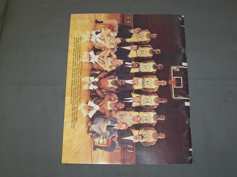 1986-1987 GEORGIA TECH UNIVERSITY BASKETBALL MEDIA GUIDE - 