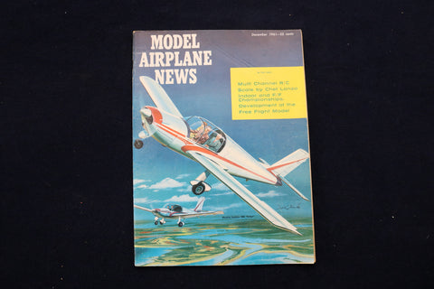 1961 DEC MODEL AIRPLANE NEWS MAGAZINE - MORAINE SAULNIER 880 COVER - E 11570
