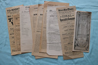 1890'S-1900'S EARLY THEATRE BROADSIDES - 75+ PIECES - GREAT LOT - K 3327