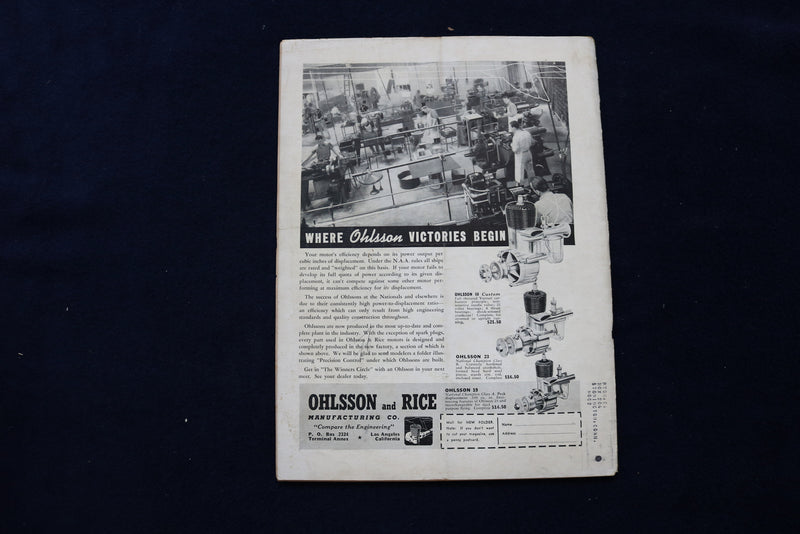 1940 NOVEMBER MODEL AIRPLANE NEWS MAGAZINE - DOUGLAS B-19 BOMBER COVER - E 11641