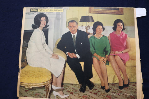1965 JAN 17 SUNDAY NEWS COLOROTO MAGAZINE - FIRST FAMILY - ALCINDOR - E 23212