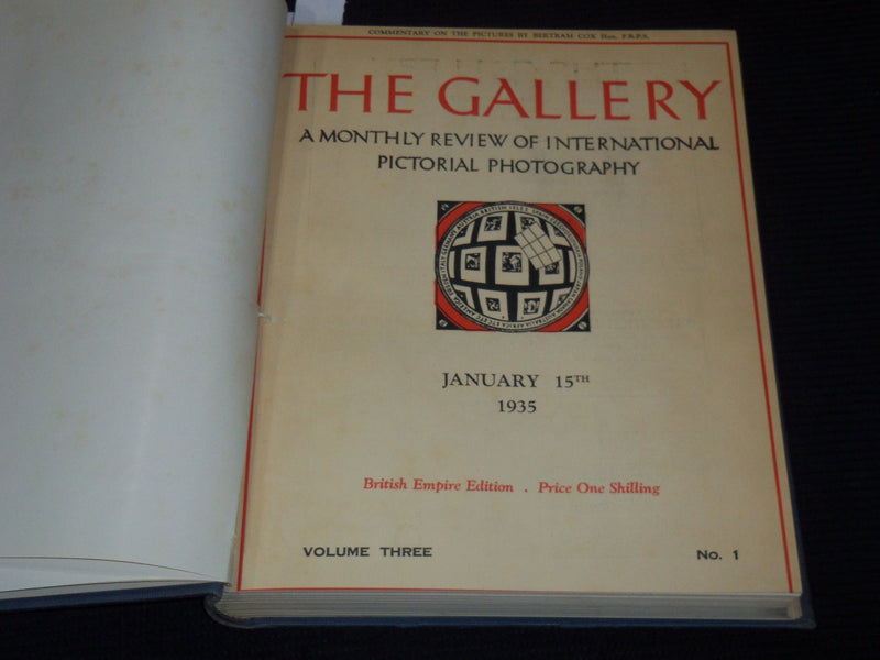 1933-1937 THE GALLERY PHOTOGRAPHY MAGAZINE BOUND VOLUMES NO. 1-5 - KD 655