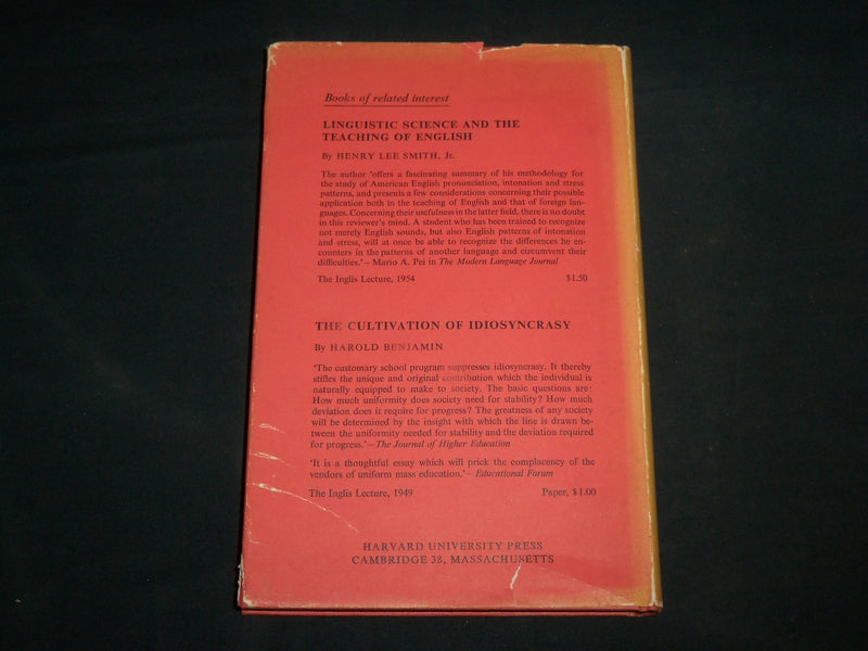 1962 ENGLISH AS A FOREIGN LANGUAGE HARDCOVER BOOK BY R. A. CLOSE - KD 6998