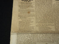 1839 OCTOBER 5 BELLOWS FALLS GAZETTE NEWSPAPER - VERMONT - NP 3297G