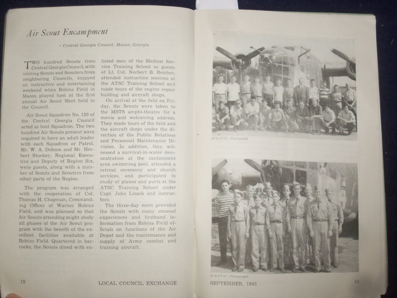 1945 SEPTEMBER THE LOCAL COUNCIL EXCHANGE BOY SCOUTS - J 9465
