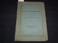 1928 A LIST OF NEW BRUNSWICK BIRDS BY WM. J. MOORE - FREDERICTON SCIENCE- J 8980