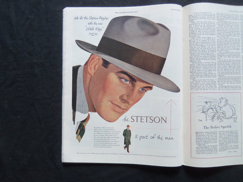 1950 OCTOBER 28 THE SATURDAY EVENING POST MAGAZINE - ILLUSTRATED COVER - SP 1846