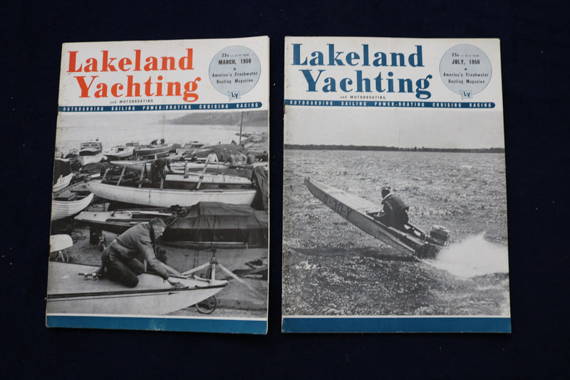 1950-1953 LAKELAND YACHTING MAGAZINE - LOT OF 8 - O 3576