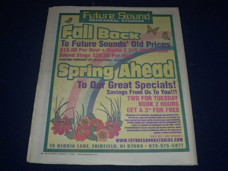 2001 MARCH 14-21 AQUARIAN WEEKLY NEWSPAPER - SEPULTURA COVER - J 1172