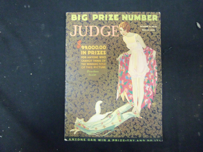 1925 DECEMBER 19 JUDGE MAGAZINE - NICE ILLUSTRATIONS, STORIES AND ADS - ST 3848