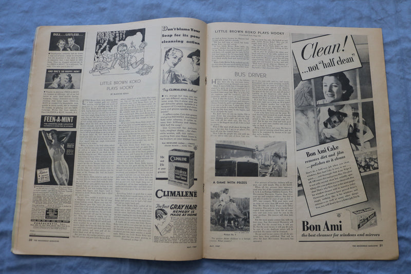 1937 MAY THE HOUSEHOLD MAGAZINE - ILLUSTRATIONS, STORIES & ADS - SP 4784U