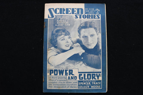 1934 JANUARY 27 SCREEN STORIES MAGAZINE - SPENCER TRACY COVER - E 25212