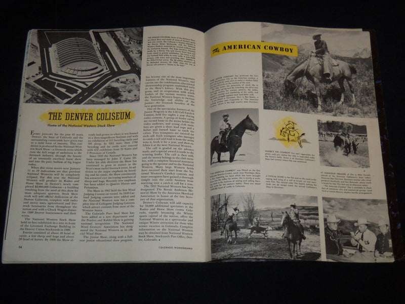 1951 COLORADO CHRISTMAS WONDERLAND PROGRAM - GREAT PHOTOS - J 8914