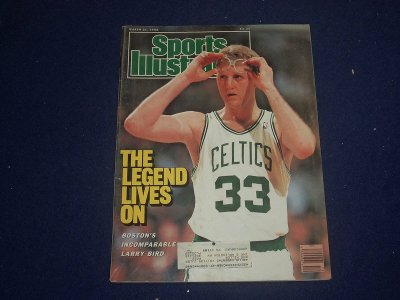 1988 MARCH 21 SPORTS ILLUSTRATED MAGAZINE - LARRY BIRD COVER - ST 6768