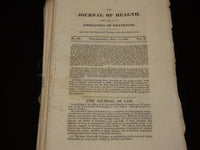 1828-1831 THE JOURNAL OF HEALTH MAGAZINE LOT OF 47 - PHILADELPHIA - O 2922E