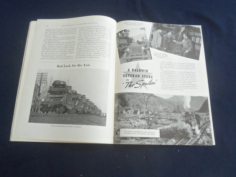 1942 JUNE BALDWIN LOCOMOTIVES MAGAZINE - GREAT COVER AND PHOTOS - SP 6482M
