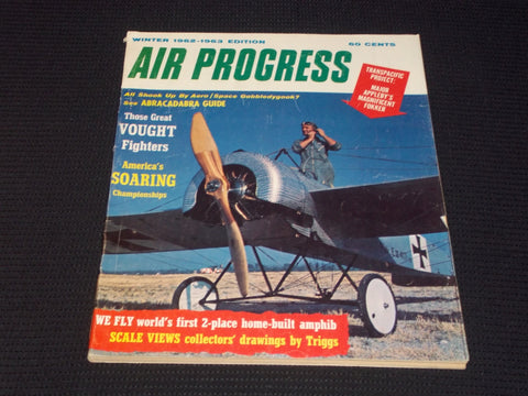 1962-1963 WINTER AIR PROGRESS MAGAZINE - APPLEBY'S FOKKER FRONT COVER - E 7101