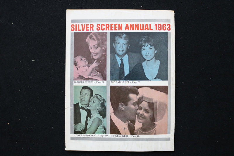 1963 SILVER SCREEN ANNUAL MAGAZINE - ELIZABETH TAYLOR-DORIS DAY COVER - E 24533