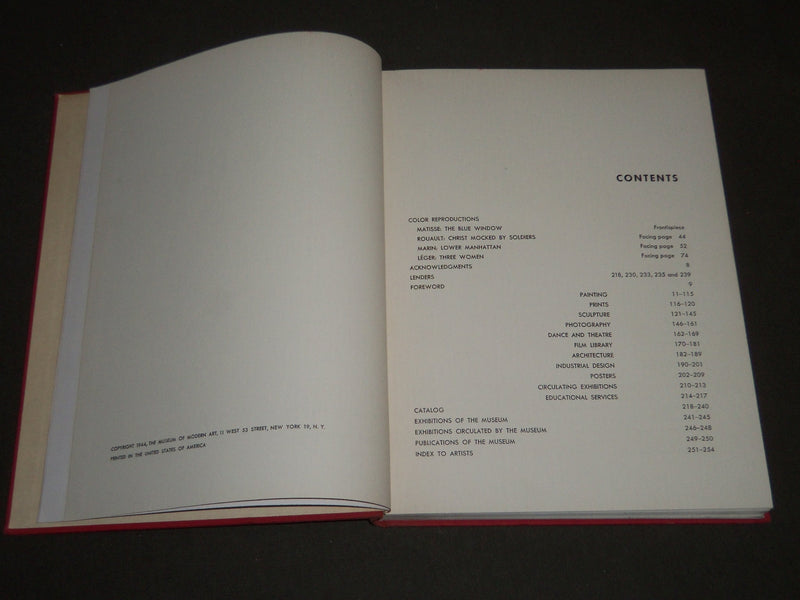 1944 ART IN PROGRESS BY MUSEUM OF MODERN ART HARDCOVER BOOK - KD 3837