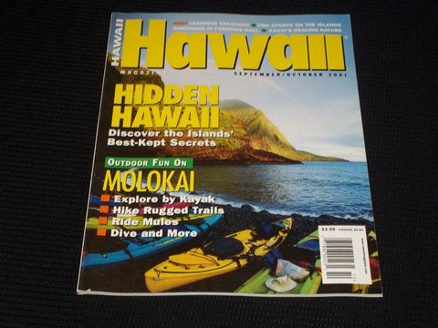 2001 SEPTEMBER/OCTOBER HAWAII MAGAZINE - HIDDEN HAWAII FRONT COVER - E 1630