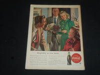 1947 MARCH 22 COLLIER'S MAGAZINE - COCA-COLA AD ON BACK COVER - SP 7831