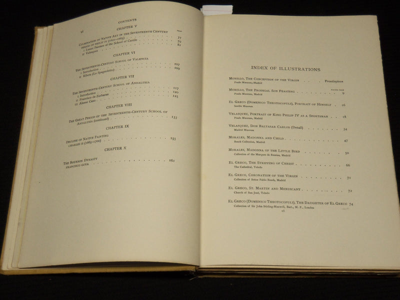 1907 OLD SPANISH MASTERS BOOK BY CAFFIN - ENGRAVED BY TIMOTHY COLE - KD 6132B